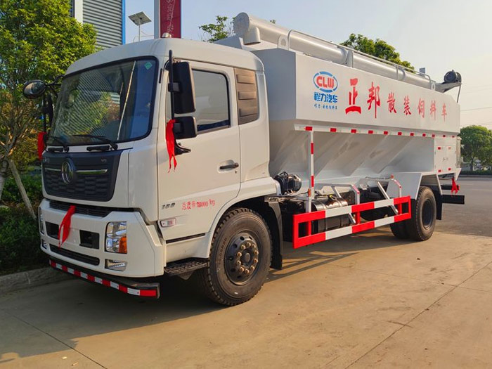 國(guó)六東風(fēng)天錦散裝飼料運(yùn)輸車(chē)